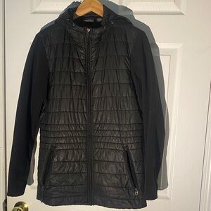 New Balance Men's Quilted Black Puffer Coat